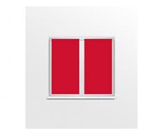 Soleil docre Dolly Paire de Brise Bise, Polyester, Rouge, 90x120 cm