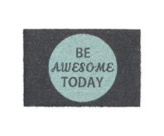 Relaxdays - 10020166 - Paillasson fibres de coco écologiques - Gris - 60x40x1,5 cm