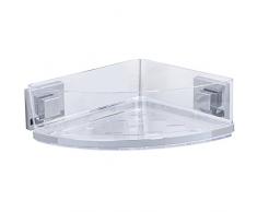 WENKO 22686100 Etagère dangle Quadro Vacuum-Loc, ABS/Acier Inoxydable, 28 x 8,5 x 19,5 cm