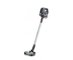 Severin HV 7165, Aspirateur Balai et de Table (avec Brosse Ãlectrique et Moteur Numérique, Accu Li-Ions 22,2V, S´POWER topspin Li 30) Gris/Rouge