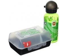 Emsa 518140 Boîte à Lunch Tritan-Football avec Gourde, Multicolore, 28 x 28 x 18 cm