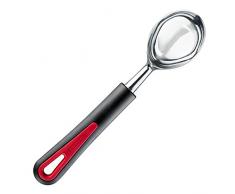 Westmark 29582270 Cuillère à Glace Gallant Noir/Rouge PP/TPE/Zinc moulé, 21,5 x 4,4 x 3,4 cm