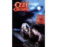 Heart Rock Licensed Drapeau Ozzy Osbourne â Bark at The Moon, Tissu, Multicolore, 110 x 75 x 0,1 cm