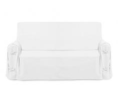 Soleil dOcre 112553 Panama Housse de canapé Coton Blanc 100X200 X 60 cm