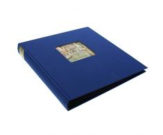 Goldbuch Album Photo avec DÃ©coupe, Bella Vista, 30 X 31 Cm, 60 CÃ´tÃ©s Noirs avec Diviseurs Glassine, Lin, Bleu, 27975