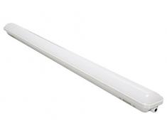 Velleman LEDA78NW Plafonnier LED Étanche Tube Verre Blanc 118 cm