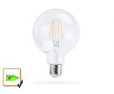 XQ-Lite XQ1610 Ampoule LED Globe, Verre, E27, 6 W, Blanc