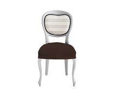 Eysa Ulises Housses de Chaise, Pack 2, Couleur 07-Marron, Polyester Coton, 33x4x22 cm