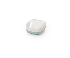 Joseph Joseph 70502 Porte Savon Compact, Plastique, Blanc/Bleu Ciel, 7,4 x 7,9 x 3,6 cm