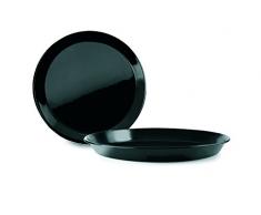 IBILI 890228 Moule à Tarte Pizza Vitroclass, Acier, Noir, 28 x 29 x 3 cm