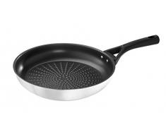 Pyrex Poêle EXPERT de 26, acier inox _ autres Aleacion, noir et gris, 0. cm