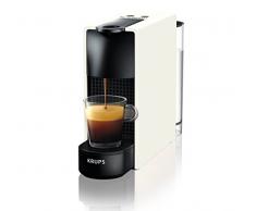 Krups YY2912FD Machine à Café Nespresso Essenza Mini Compacte Espresso Lungo Capsules 19 Bars Réservoir 0,6 L Cafetière Blanche