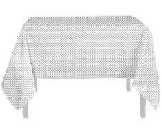 Soleil docre Nappe Anti-tâches 180x180 cm Palmier Gris, Polyester