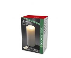 Konstsmide 1861-100 Bougie Parfumée à LED, Plastique, 0.1 W, Blanc, 9 x 9 x 23 cm