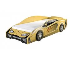 Vipack SCLBO200Y LAMBO Lit voiture Jaune MDF 226 x 98 x 61 cm