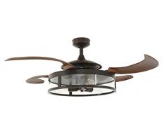 Fanaway 212925 Ventilateur de plafond, Acier, E27, 60 W, Bronze, diametre 122 cm