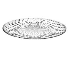 RCR Galaxie Assiette, Verre, Transparent, 26Â x 26Â x 2Â cm