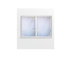 Soleil dOcre Paire de Brise bise, Polyester, Blanc, 90x60 cm