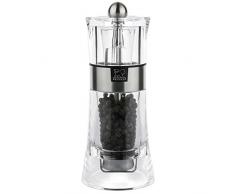 Peugeot Oslo Moulin à Poivre, Acrylique, Transparent/Inox, 14 cm (34559)