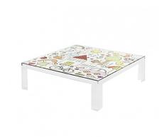 Kartell Invisible Table Kids Meuble denfant, Plastique, Transparent, 100 x 100 x 55 cm
