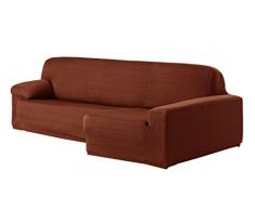 Eysa Aquiles Ãlastique Chaise Longue Droite, Vue frontale, Polyester Coton, Orange, 43x37x14 cm