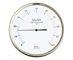 Fischer sauna hygromètre, Acier inoxydable, 130 x 130 mm