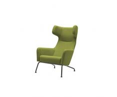 Softline Fauteuil HAVANA Ã oreilles en microfibre vert