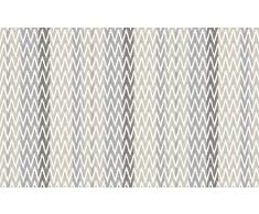 LOVELY CASA IKATI Tapis Exterieur 120X180 CM, Polyester, Gris, 80 x 150 cm