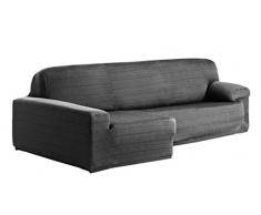 Eysa Aquiles Elastique Chaise Longue Gauche, Vue Frontale, Polyester Coton, Gris, 43x37x14 cm