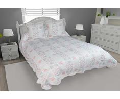 Soleil docre Orange Couvre Lit Boutis Matelassé avec 2 Taies dOreiller, Polyester, Multicolore, 220x240 cm