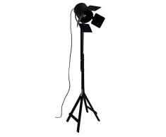 Tosel 95295 Lampadaire Liseuse 1 Lumière, Bois, E27, 40 W, Noir, 40 x 150 cm
