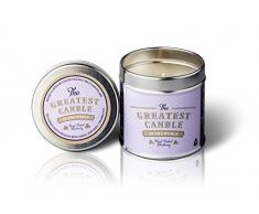 The Greatest Candle In The World Bougie canette avec Parfum de Hand Picked Blueberry, Cire végétale, Blanc, 7.5 x 7.5 x 7.8 cm