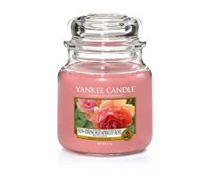 Yankee Candle bougie jarre « Rose succulente », rose, 10,7 x 10,7 x 12,7 cm