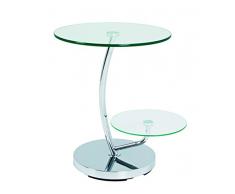 Haku Moebel 33211 Table dAppoint Métal Chromé 55 x 52 x 55 cm