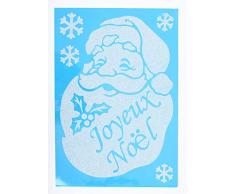 AUTOUR DE MINUIT 5STN351 Sticker Père Noël, PVC, Multicolore, 0,1 x 49 x 69 cm