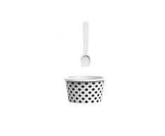 Zak! designs 0535-660 Dotty Coupe à glace, Blanc/Noir
