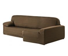 Eysa Aquiles Elastique Chaise Longue Droite, Vue Frontale, Polyester Coton, Marron, 43x37x14 cm