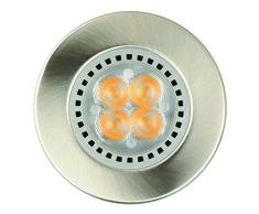 Light Topps 563111417 Spot Encastrable Optima LED Fixée Métal Argent 1 L