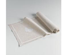 Le Jardin des Cigales OPALINE Chemin de table Polyester Blanc 140 x 40 cm