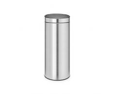 Brabantia - 115462 - Poubelle Touch Bin Unie New, 30 L - Inox Mat Anti-traces de Doigts