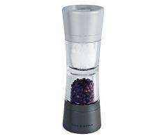 Cole & Mason Lincoln Duo Moulin à Poivre et sel, Acier Inoxydable, Gris, 6.2 x 6.2 x 18.9 cm