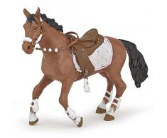 Papo- Cheval de la cavalière Fashion Hiver, POULAINS ET PONEYS Figurine, 51553, Multicolore