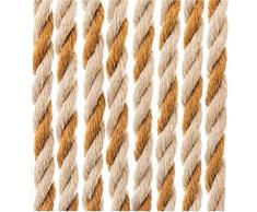 REDS SRL (RDS)) - Rideau DRED Marron 125 x 240 cm 01528, Multicolore, 123