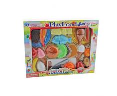 Distributeur de Jouets Fast Food avec Nourriture découpable et Accessoires de Cuisine, Multicolore, 8010362440736