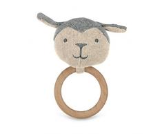 Sterntaler- Hochet Anneau en Tricot, 3331980, Argent (Silber Mel.)