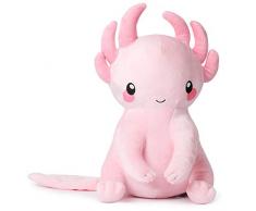 corimori 1849 (Plusieurs Modèles) Spotl LAxolotl Jouet Figurine, Animal Rembourré En Peluche, Environ 30cm - Rose