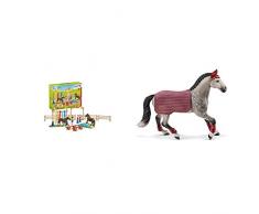 Schleich Farm World Playset Entraînement dagility pour Poney, 42481, Multicolore & Horse Club Figurine Jument Trakehnen Concours équestre, 42456, Multicolore