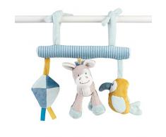 NATTOU Jouet à Suspendre Avec Hochet Tim et Tiloo, 23 x 24 x 7 cm, 498166, Bleu/Jaune