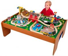 KidKraft - 17836 - Circuit de Train - Ensemble Table et Circuit de Train Deluxe