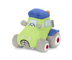 Sterntaler Peluche Tracteur Wieslinge Tom, Avec Hochet et Papier Crépitant, Pour Bébé dès la naissance, 11 cm, Vert